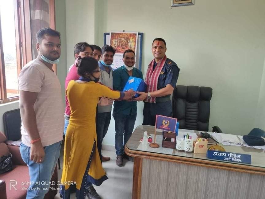 प्रहरी निरीक्षक पौडेललाई प्रेस क्लब अफ कृष्णनगरद्वारा सम्मान सहित बिदाई