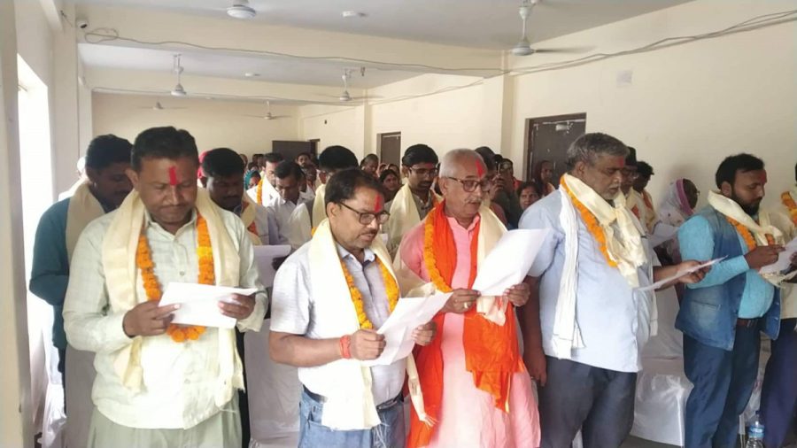 कृष्णनगर नगर प्रमुख शाहले गराए निर्वाचित जनप्रतिनिधि लाई सपथ Gandakiaaja