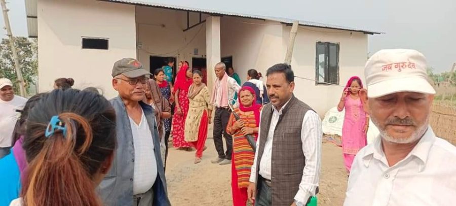 रामग्रामद्वारा सात भूमिहीन अति विपन्न परिवारलाई आवास हस्तान्तरण