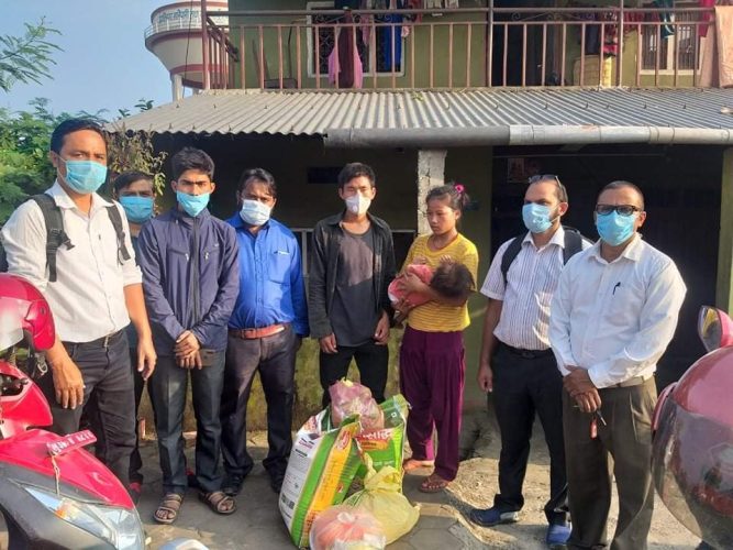 आन्द्रा तथा मुटुरोगी बालकलाई ज्योती लाइफ र महाअभियानको सहकार्यमा खाद्यान्न  वितरण