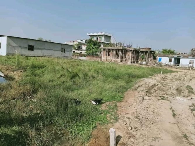 अवधी पत्रकार संघ नेपाल केन्द्रीय कार्यसमितिको भवन निमार्णका लागि प्रदान गरिएको जग्गाको नाप नक्सांकन