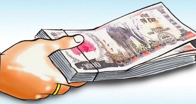 आठ महिनामा साढे ३६ अर्ब रुपैयाँ सकियो निवृत्तिभरणमै