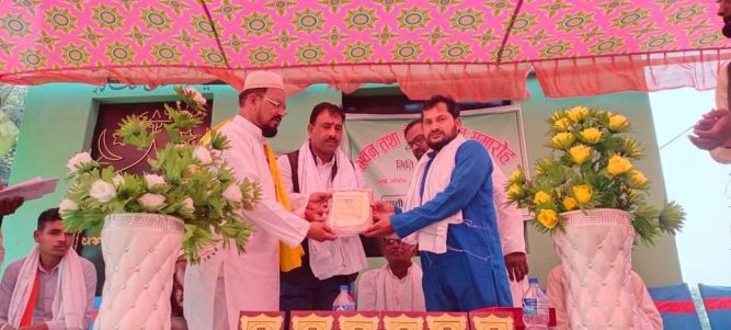 नगर प्रमुख गुप्ता द्वारा नव-निर्मित संरचना उद्द्घाटन