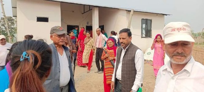 रामग्रामद्वारा सात भूमिहीन अति विपन्न परिवारलाई आवास हस्तान्तरण