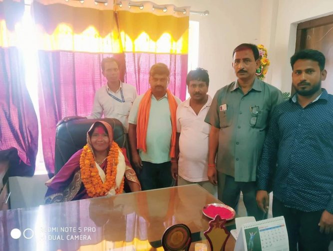 नगर उप प्रमुख आरती देवी चौधरी द्वारा पदभार ग्रहण Gandakiaaja