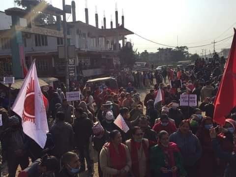प्रचण्ड माधब समुहको प्रदर्सन कावासोतीमा सम्पन्न