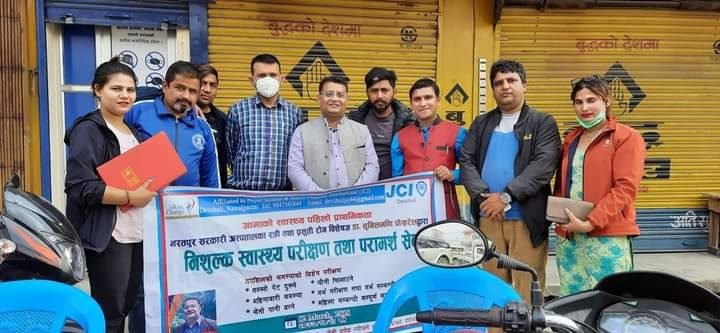 देवचुलीमा निशुल्क स्वास्थ्य शिविर, ५४ जनाले लिए सेवा