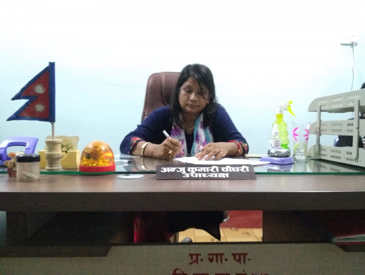 पालिका भित्रका  सम्पुर्ण समस्या समाधान गर्न अाफु लागि परेको छु  : कार्यवाहक अध्यक्ष चाैधरी
