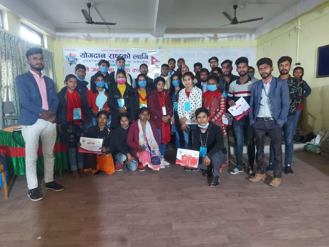 प्राथमिक उपचार सम्वन्धी ३ दिने तालिम सम्पन्न