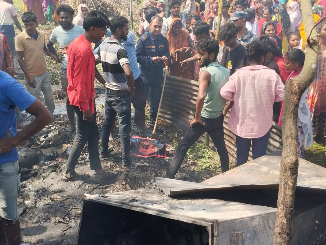आगलागीमा परेर  एक बालिकाको मृत्यु,९ घर जलेर नष्ट